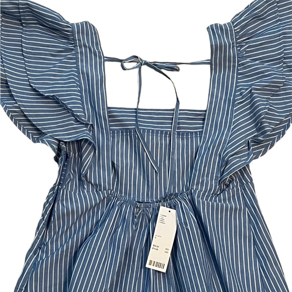 NWT UO • La Petite Blue Striped Babydoll Dress - S - Picture 7 of 12